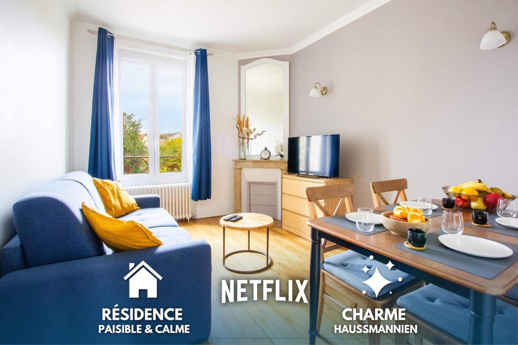 Heritage Haussmannien - T2 De Charme 코르베일에쏘네 외부 사진